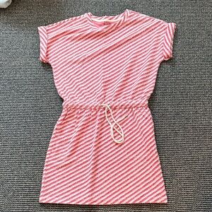 Lou & Grey Red, Pink, and White Striped Dress